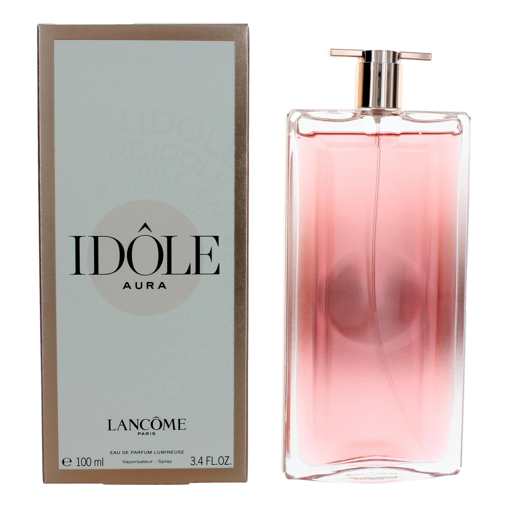 Bottle of Idole Aura by Lancome, 3.4 oz Eau De Parfum Lumineuse Spray for Women